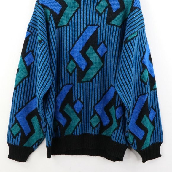 Vintage Streetwear Ed Bassmaster Striped Sweater - Picture 7 of 7